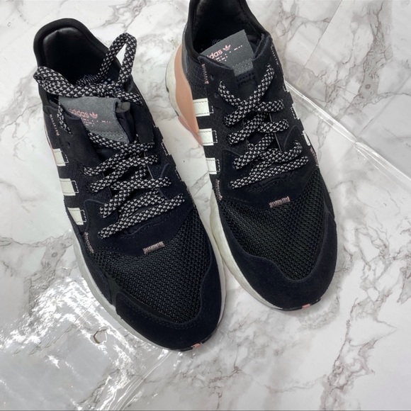 NWB Adidas Nite Jogger Pink Black combo - Picture 3 of 7